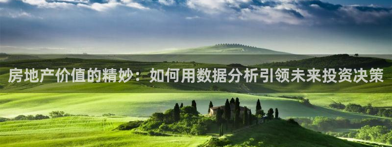 天狮娱乐e招d商98732：房地产价值的精妙：如何用数据分析