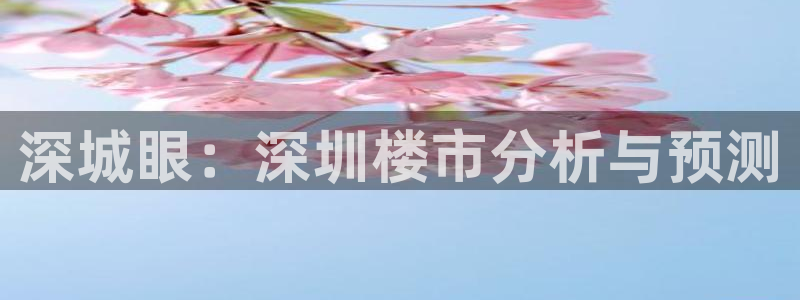 天狮娱乐代理最高多少：深城眼：深圳楼市分析与预测
