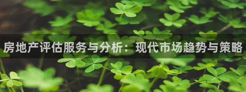 天狮娱乐h 判官：房地产评估服务与分析：现代市场趋势与策略