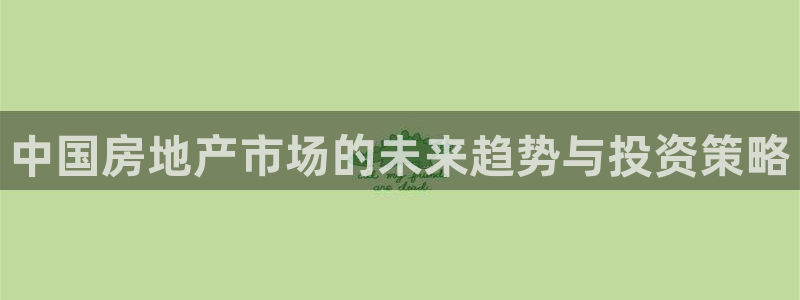 天狮娱乐 注：中国房地产市场的未来趋势与投资策略