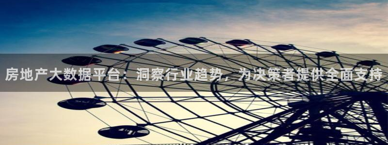 天狮娱乐网站：房地产大数据平台：洞察行业趋势，为决策者提供全