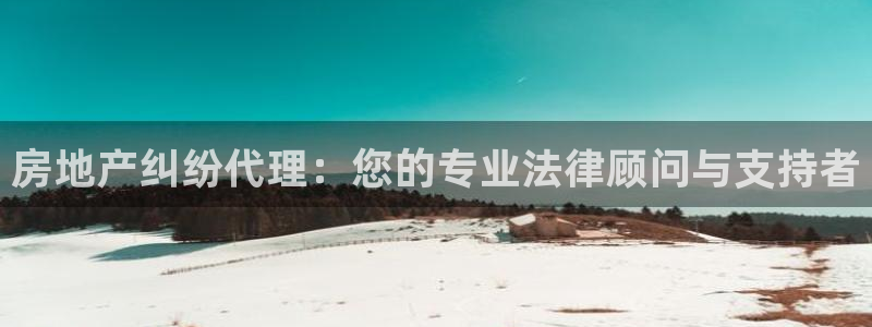 天狮娱乐代理注册：房地产纠纷代理：您的专业法律顾问与支持者