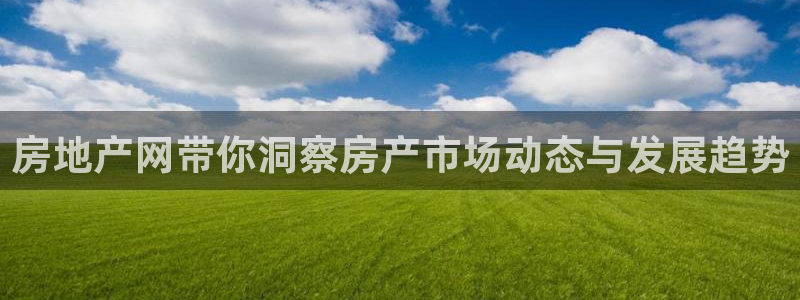天狮娱乐怎么玩法：房地产网带你洞察房产市场动态与发展趋势
