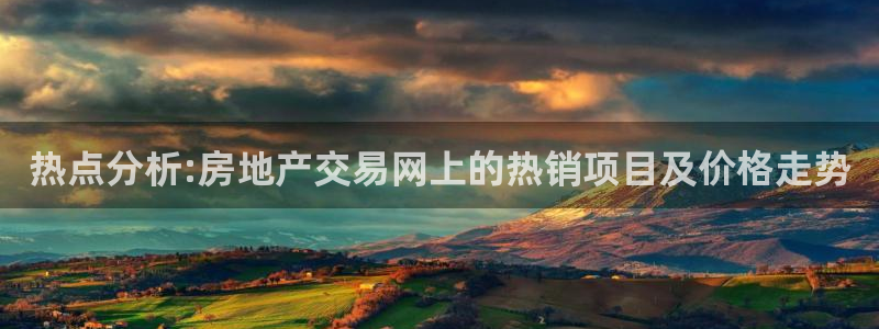 天狮娱乐挂机软件：热点分析:房地产交易网上的热销项目及价格走