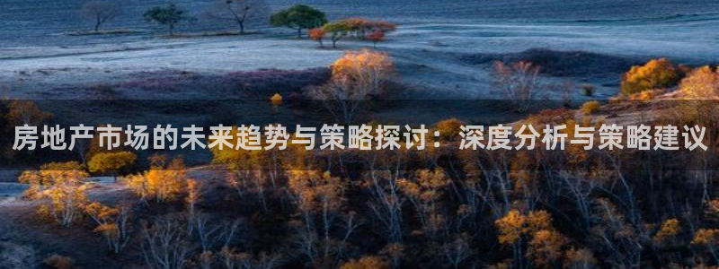 天狮娱乐彩票平台：房地产市场的未来趋势与策略探讨：深度分析与