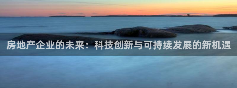 天狮娱乐妞妞：房地产企业的未来：科技创新与可持续发展的新机遇