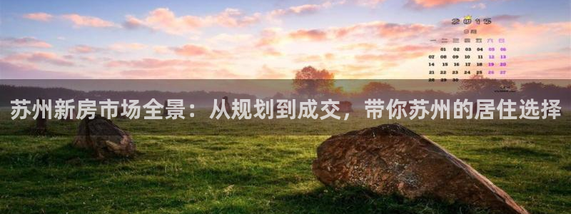 天狮国际娱乐平台：苏州新房市场全景：从规划到成交，带你苏州的