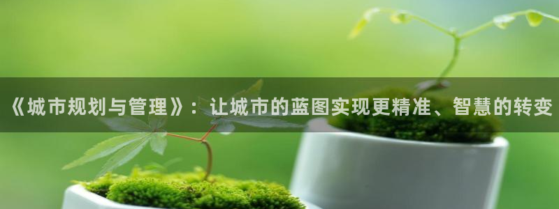 天狮娱乐1990注册：《城市规划与管理》：让城市的蓝图实现更