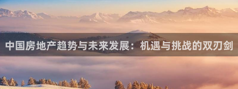 天狮娱乐 接待 0：中国房地产趋势与未来发展：机遇与挑战的双