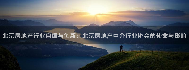 天狮娱乐c OO判官：北京房地产行业自律与创新：北京房地产中