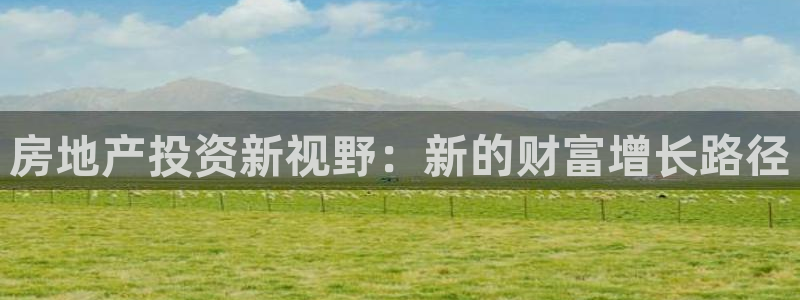 天狮娱乐彩票app：房地产投资新视野：新的财富增长路径